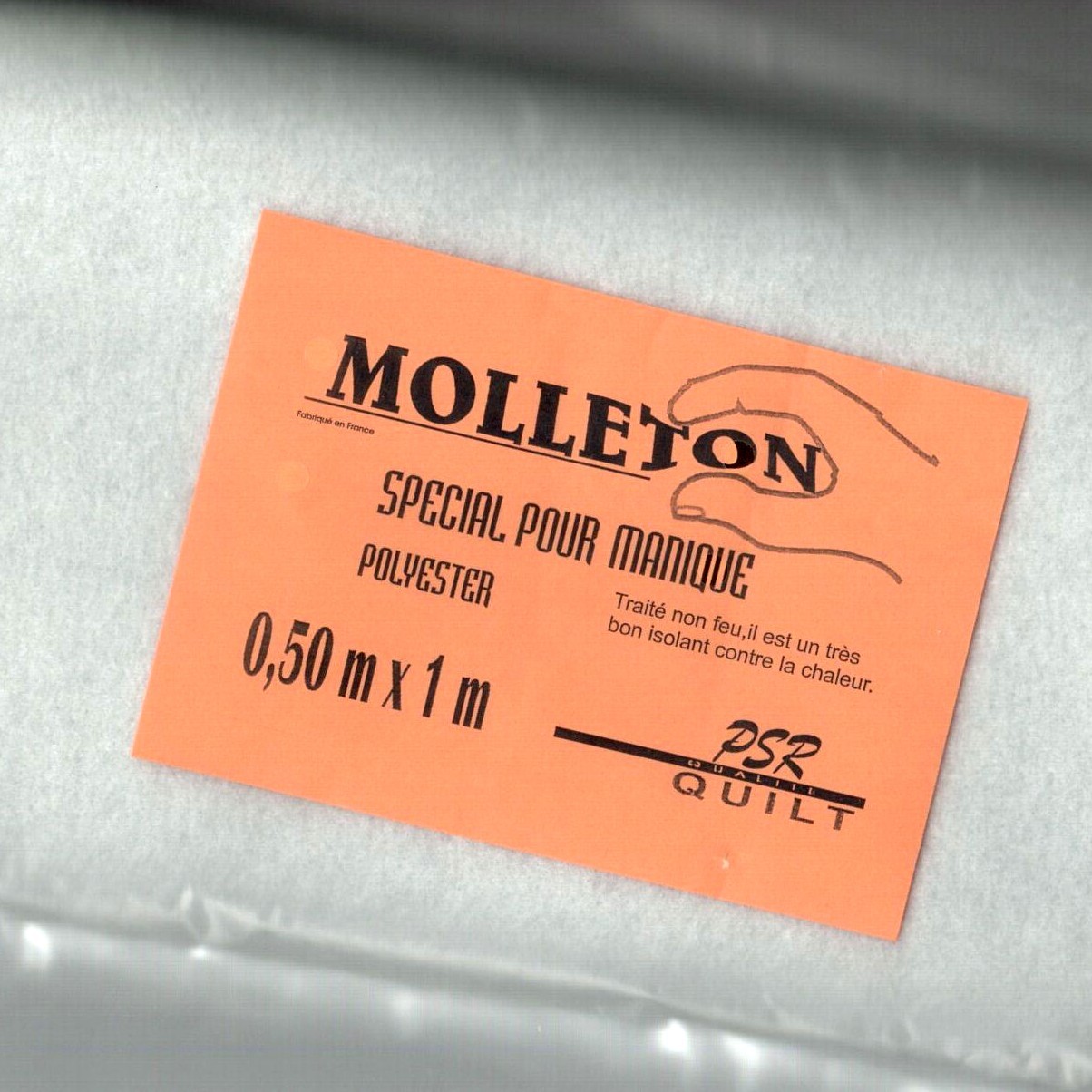 Entoilage molleton ouate 60 g/m Dacron blanc