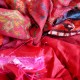Saris recyclés - Feu de Bengale