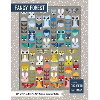 La Forêt enchantée - Modèle de patchwork d'Elizabeth Hartman (Fancy Forest)