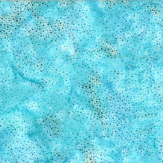 Tissu batik bleu lagon pétillant