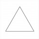 Triangle équilatéral 1 inch 1/4 - Gabarit bristol