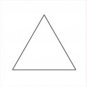 Triangle équilatéral 1 inch 1/4 - Gabarit bristol_