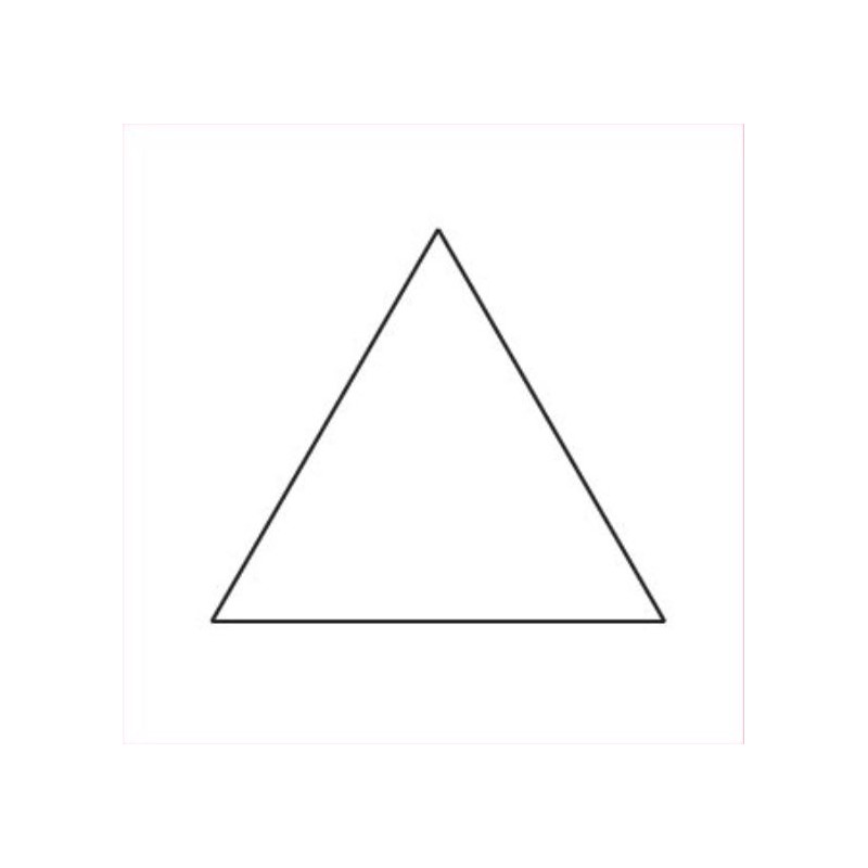 Triangle équilatéral 1 inch 1/4 - Gabarit bristol_