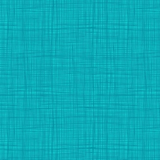 Tissu imprimé Bleu Paon effet tissage - Linea Texture