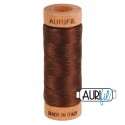 Fil de coton Mako 80 Aurifil - Brun chocolat 2360