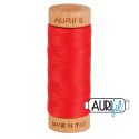Fil de coton Mako 80 Aurifil - Rouge Coquelicot 2250