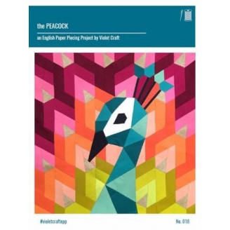 The Peacock (Le Paon) - kit de patchwork piécé main_