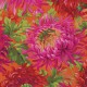 Tissu Philip Jacobs - Grandes fleurs Shaggy fond orange