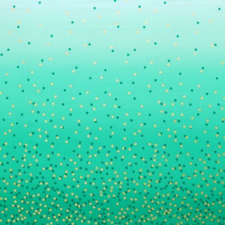 Tissu dégradé Confetti Emeraude - Ombre Confetti Metallic par V&Co