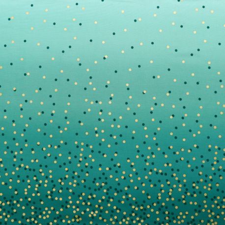 Tissu dégradé Confetti Eucalyptus - Ombre Confetti Metallic par V&Co