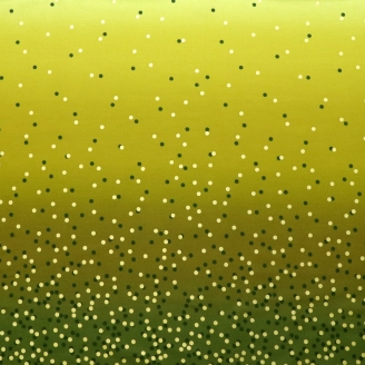 Tissu dégradé Confetti Olive - Ombre Confetti Metallic par V&Co