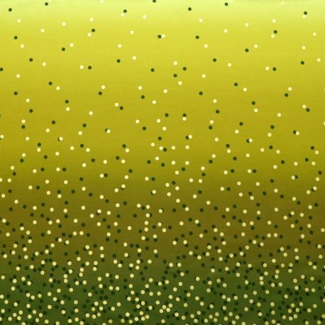 Tissu dégradé Confetti Olive - Ombre Confetti Metallic par V&Co
