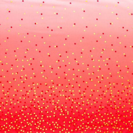 Tissu dégradé Confetti Dahlia - Ombre Confetti Metallic par V&Co