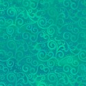 Tissu patchwork faux-uni Arabesque Vert Jade - Ombre Scroll