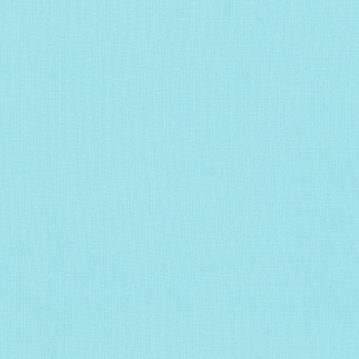 Tissu patchwork uni de Kona bleu - Aqua