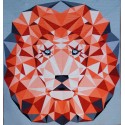 The Jungle Abstractions quilt : the lion (Le Lion) - Modèle de patchwork