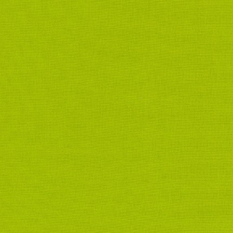 Tissu patchwork uni de Kona vert - Fève (Peapod)