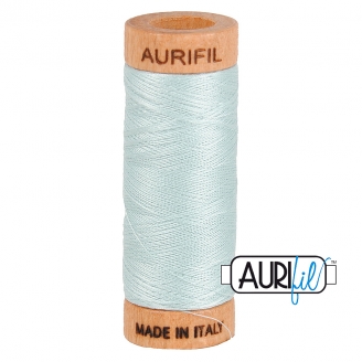 Fil de coton Mako 80 Aurifil - Gris clair bleuté 5007