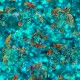 Tissu patchwork tortues de mer fond turquoise - Oceana