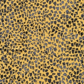 Tissu Gustav Klimt éclats gris foncé fond doré_