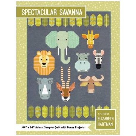 Spectaculaire Savane - Modèle de patchwork d'Elizabeth Hartman (Spetacular Savana)