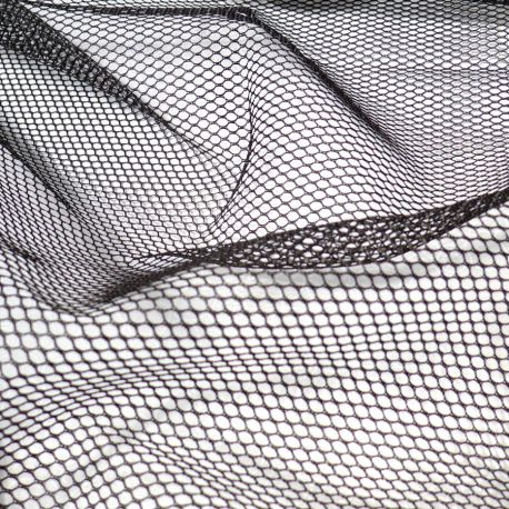 Tissu mesh (tissu filet) by Annie - Noir