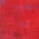 Tissu patchwork faux-uni patiné rouge flamboyant - Grunge de Moda