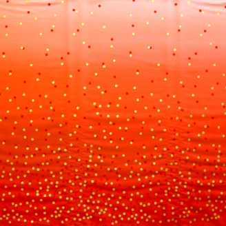 Tissu patchwork Confetti Cayenne - Ombre Confetti Metallic par V&Co