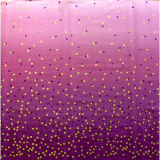 Tissu patchwork Confetti Mauve - Ombre Confetti Metallic par V&Co