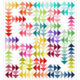 Sous les Alizés (version Confetti) - kit de patchwork