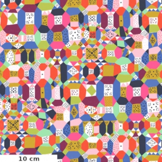Tissu patchwork marqueterie multicolore - Endless Summer de Monika Forsberg