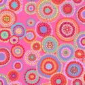 Tissu patchwork Kaffe Fassett Mosaic circles fond rose GP176