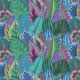 Tissu Philip Jacobs feuilles Coleus Turquoise PJ030
