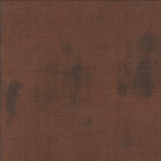 Tissu patchwork faux-uni patiné brun Rhum raisin - Grunge de Moda