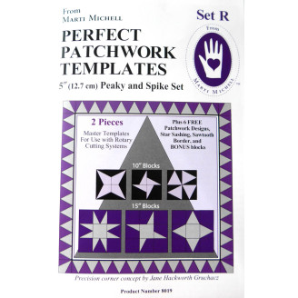 Set R - Gabarits pour patchwork de Marti Michell Set R - Gabarits pour patchwork de Marti Michell