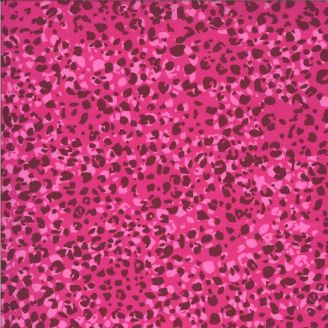 Tissu patchwork imprimé léopard fuchsia - Kasada 