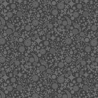 Tissu patchwork page de garde fond gris charbon - Art Theory d'Alison Glass