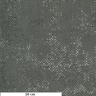 Tissu patchwork gris graphite moucheté - Quotation de Zen Chic