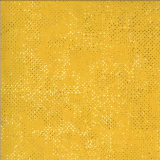 Tissu patchwork jaune moutarde moucheté - Quotation de Zen Chic