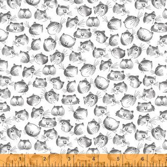 Tissu patchwork têtes de chats - Purrfect Day