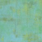 Tissu patchwork faux-uni patiné turquoise enchanteur - Grunge de Moda