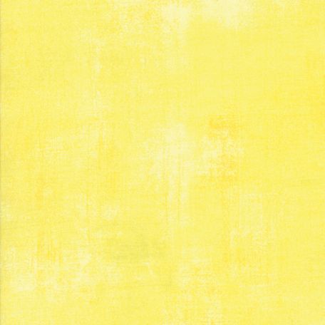 Tissu patchwork faux-uni patiné jaune bonbon - Grunge de Moda