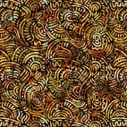 Tissu patchwork fossiles marron - Prehistoric