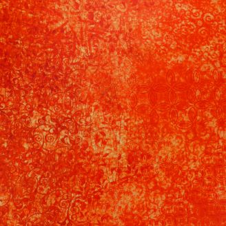 Tissu patchwork faux-uni Scrollscapes Orange Tomate