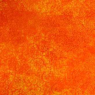 Tissu patchwork faux-uni Scrollscapes Orange