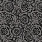 Tissu patchwork grande largeur tourbillons noir et gris (270 cm)