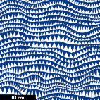 Tissu patchwork Brandon Mably bleu et blanc Dents de requins BM060