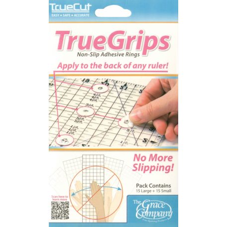 TrueGrips Pastilles anti-dérapantes pour règles de patchwork