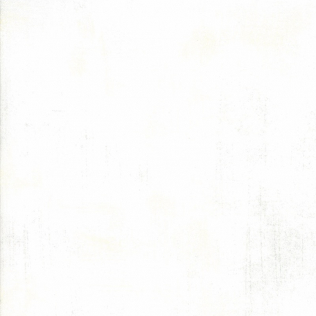 Tissu patchwork grande largeur faux-uni patiné Blanc papier - Grunge de Moda