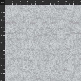 Tissu patchwork éraflures gris acier - Serenity